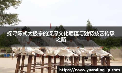 探寻陈式太极拳的深厚文化底蕴与独特技艺传承之路